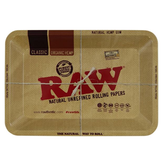 RAW Tray Mini rolling tray from metal 18x12,5cm