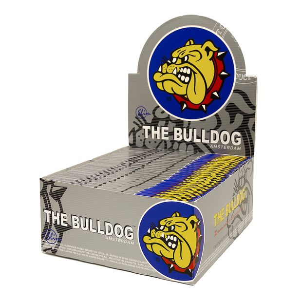 The Bulldog King Size Slim Papers Dnnes Zigarettenpapier  1 Box (50x Booklets)