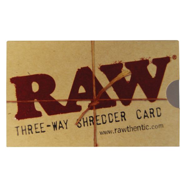 RAW Three-Way Shredder Card 8,5 x 5 cm! NEW! 1 RAW Shredder Card