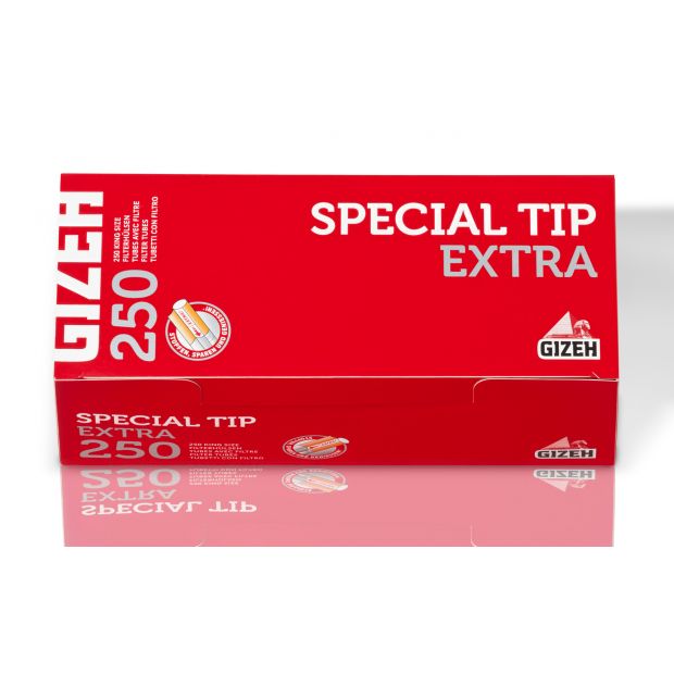 Gizeh Special Tip Extra Box of 250 Filter Tubes 4 boxes (1.000x tubes)