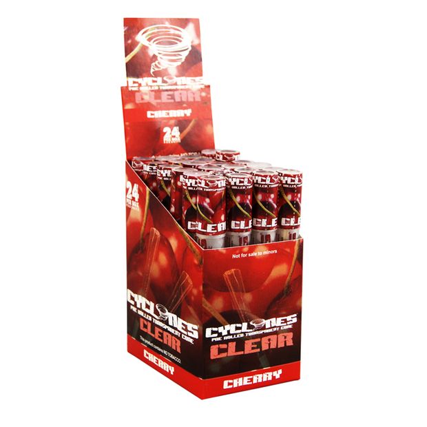 1 Box Cyclones CLEAR Cherry Cones transparent pre-rolled