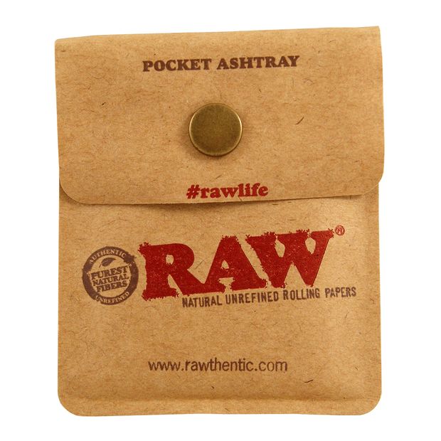 RAW Pocket Ashtray Taschenaschenbecher fr Unterwegs 10 Pocket Ashtrays (1 Box)
