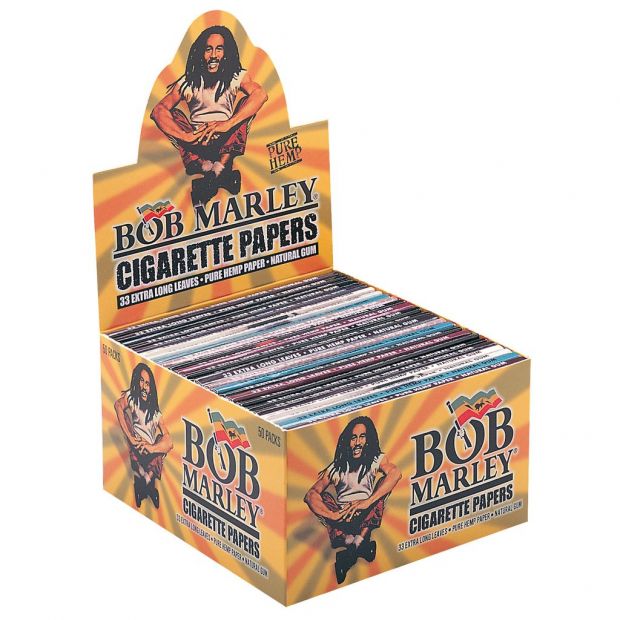 Bob Marley King Size Papers aus Hanf extra lang 10 Heftchen