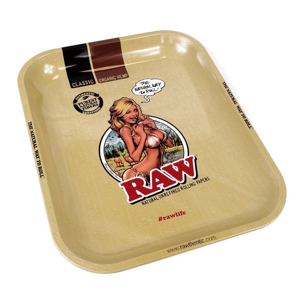 RAW Tray RAW Girl Large Drehtablett Metall 1 Tray