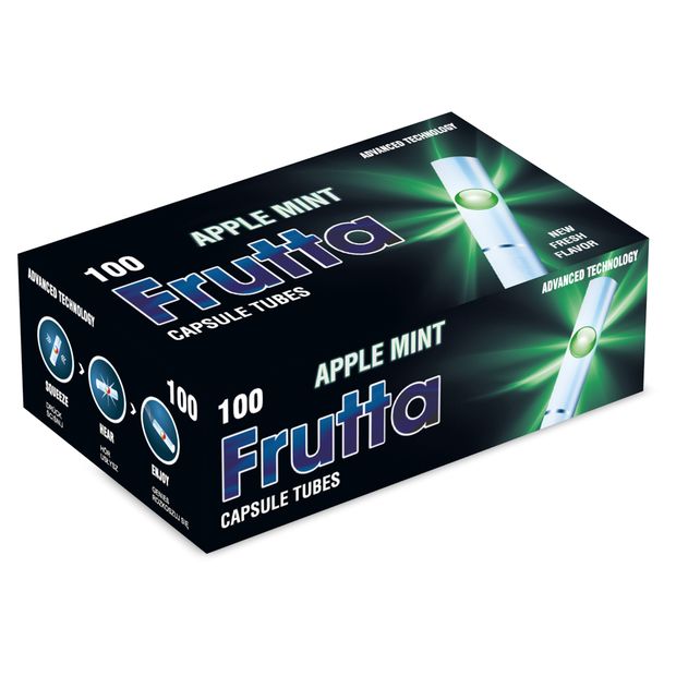 Frutta Click Hlsen Apple Mint Filterhlsen mit Aromakapsel 1 Box (100 Hlsen)