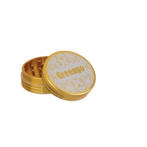 Greengo Grinder 2 Parts 50mm Metal gold