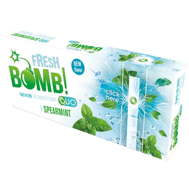 Fresh Bomb Spearmint Click Hlsen mit Aromakapsel 1 Box (100 Hlsen)