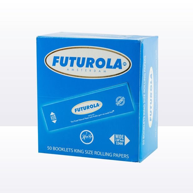 Futurola Blue wide King Size Papers from Amsterdam