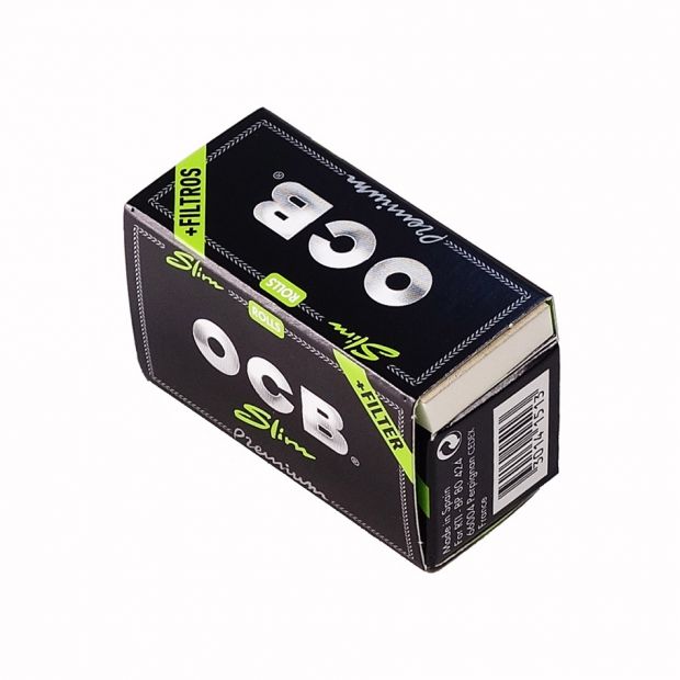 OCB Slim Rolls+Filters Rolling Papers and Tips in one package 4 packages