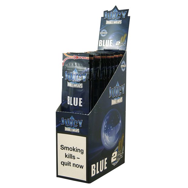 1 Box Juicy Jays Double Blunts BLUE (EU-Version)