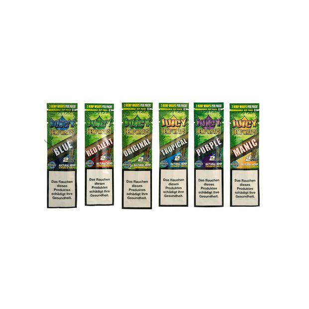 Juicy Jay Hemp Wraps Mix 6 Flavours to choose from