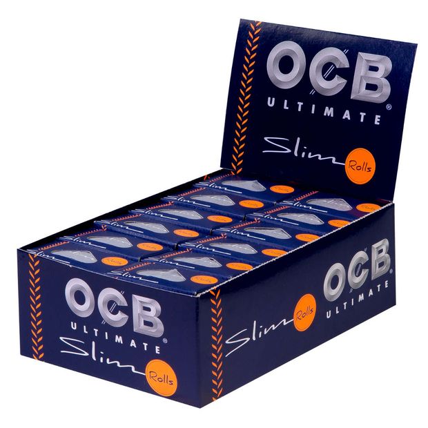 OCB Ultimate Rolls Continuous Paper 4m Ultrathin 1 box (24 rolls)