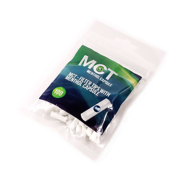 MCT Filters Slim Menthol Click Filters 6mm 1 bag (100 filters)