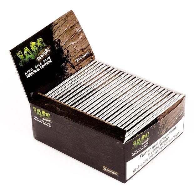 JASS Brown Papers Natural Edition, King Size Slim, 33 Leaves per Booklet