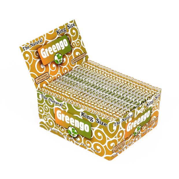 Greengo King Size Papers, 33 unbleached Papers per Booklet