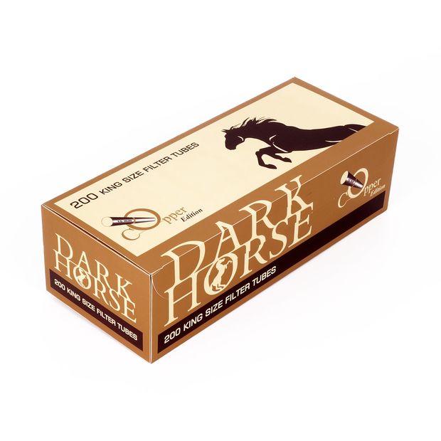 Dark Horse King Size Filtertubes Copper Edition, 200 Tubes per Box
