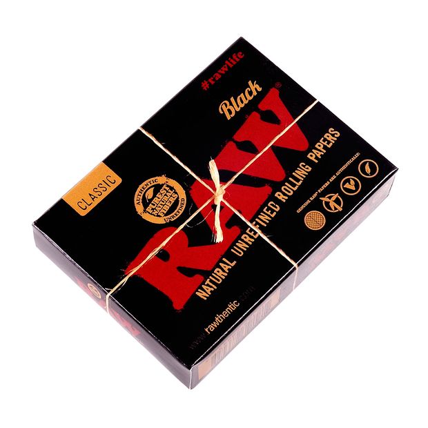 RAW Black Pack of Cards, 52 Playing Cards + 2 Smokers