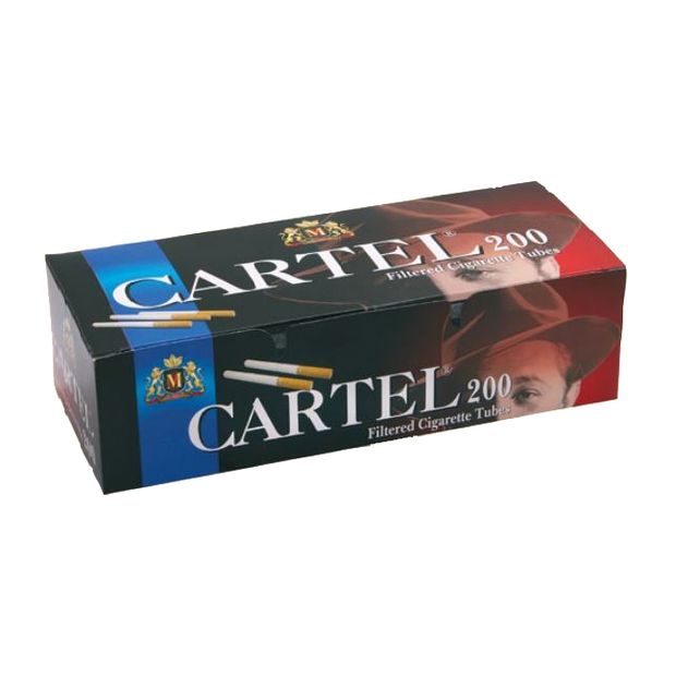 Cartel 200 Filter Tubes, 15 mm Filter, 200 Tubes per Box 50 boxes (1 mastercase / 10.000 tubes)