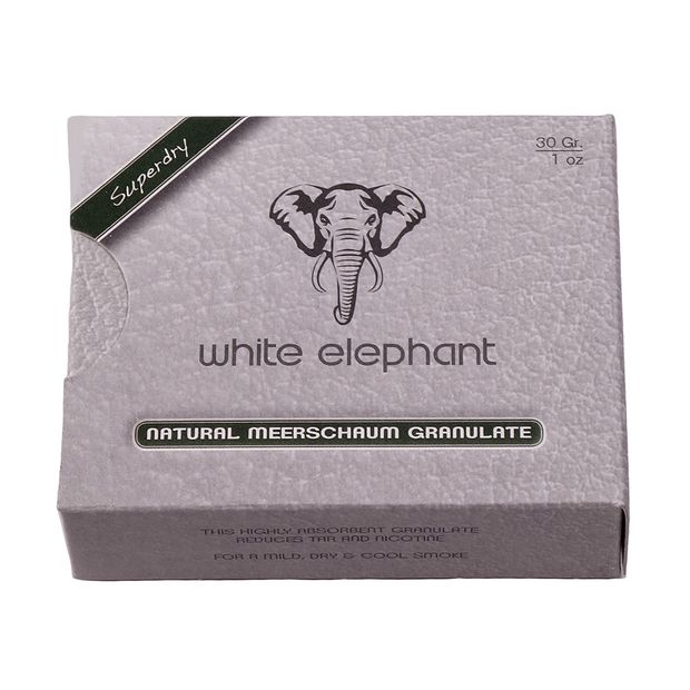White Elephant Natural Meerschaum Granulat, 1 Packung (30 Gramm)
