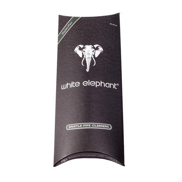 White Elephant Superflex Bristle Pipe Cleaners, 80 Pfeifenreiniger pro Packung