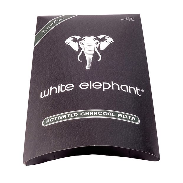 White Elephant Superflow Aktivkohlefilter, 9 mm, XXL-Gropackung 1 Packung (250 Filter)