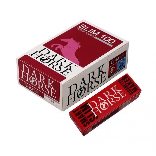 Spar-Set mit 1x Dark Horse SLIM Cigarette Maker Smart + 10 Boxen (1000 Hlsen) Dark Horse SLIM Filterhlsen