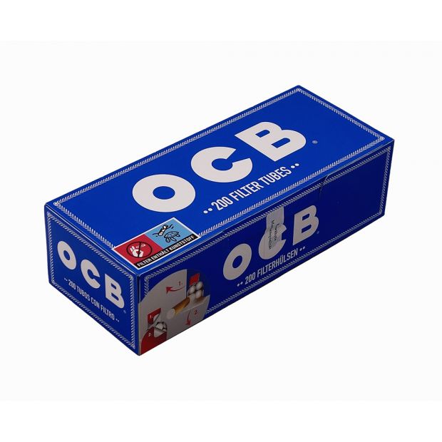 OCB Filter Tubes, 200 Standard Hlsen pro Box, praktische Entnahme