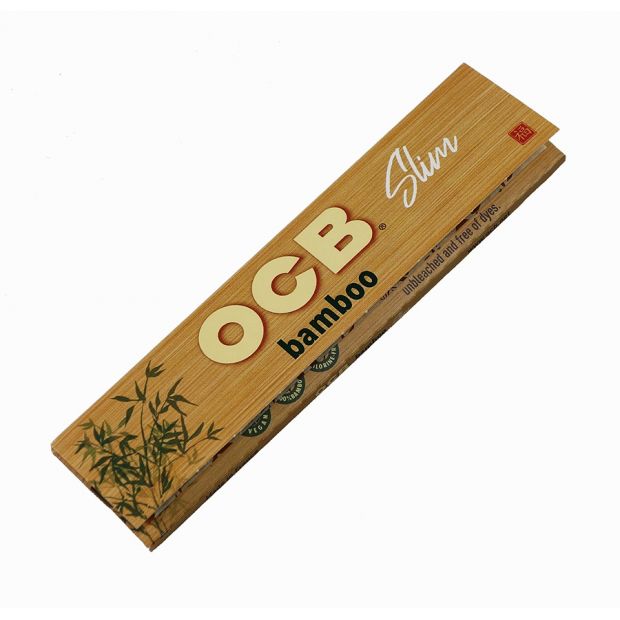 OCB Bamboo King Size Slim Papers, 100% Bambus, nachhaltige Produktion 10 Heftchen