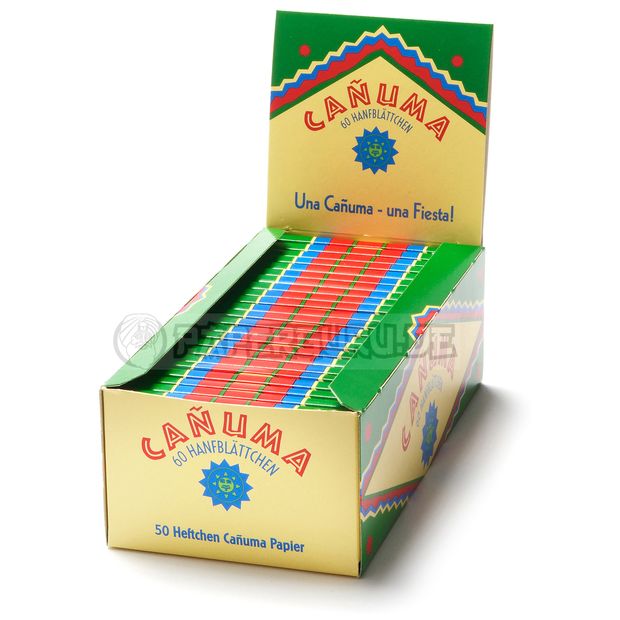 Canuma Hanfblttchen Zigarettenpapier aus Hanf Papers 50x Heftchen/Booklets (1 Box)