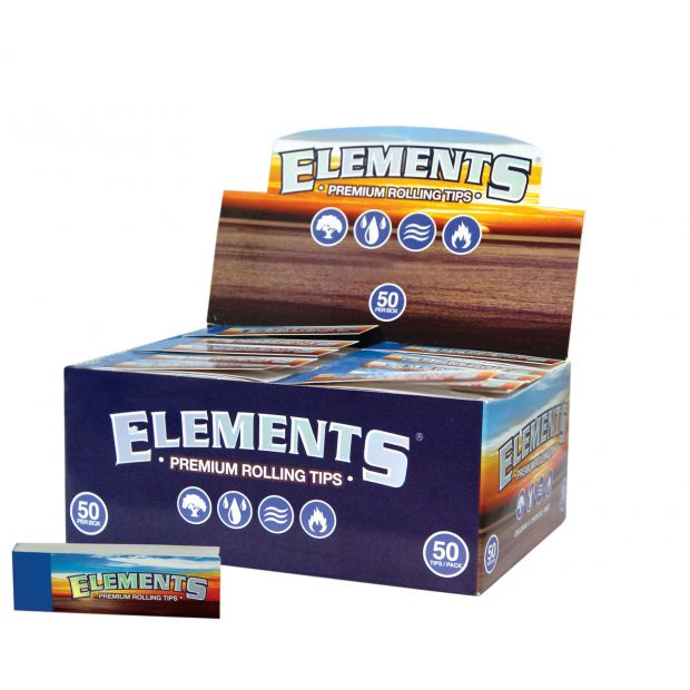 Elements Filter Tips unperforated slim Filtertips 5x boxes (250 booklets)