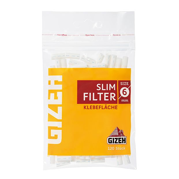 Gizeh Slim Filter 6mm mit Klebeflche  10x 120 (1200)