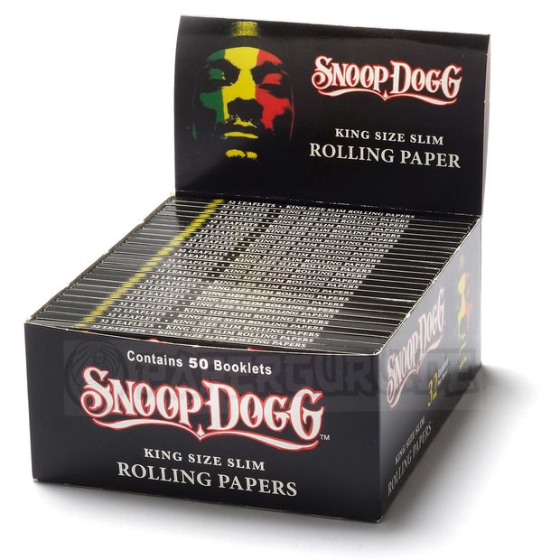 Snoop Dogg Rolling Papers King Size slim Blättchen Longpapers 1 Box (50 Heftchen/Booklets)