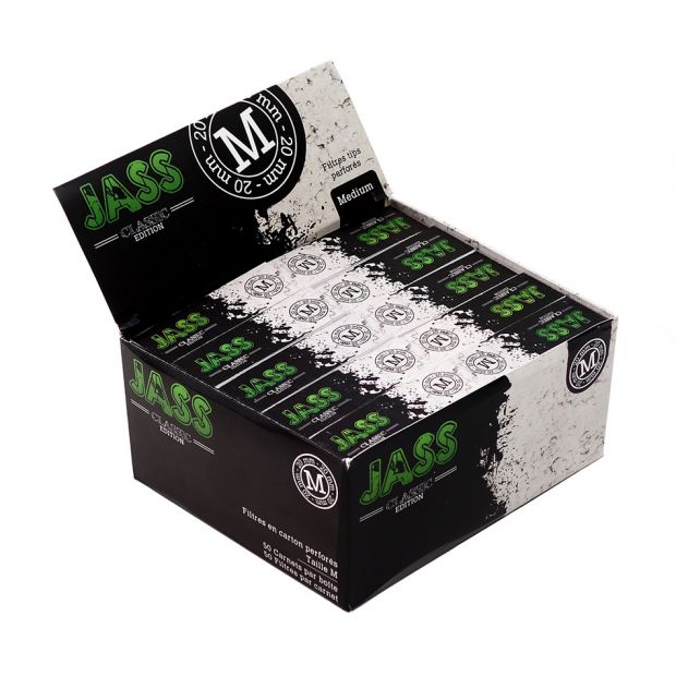 JASS Filtertips Classic Edition M Size perforated french Tips 1 box (50 booklets)