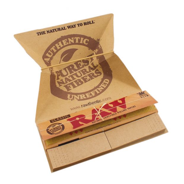 RAW Artesano Classic King Size Papers + Tips + Tray integriert 2x Booklets