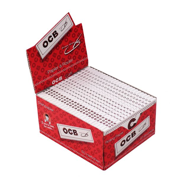 OCB White King Size Papers Extra Long 5 Boxen (250 Booklets)