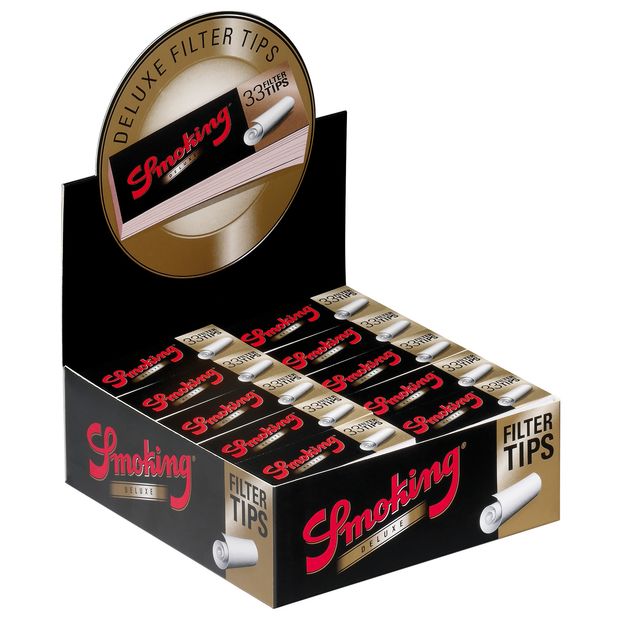 Smoking Deluxe Filter Tips 33er Wide perforated 1 box (50 booklets)