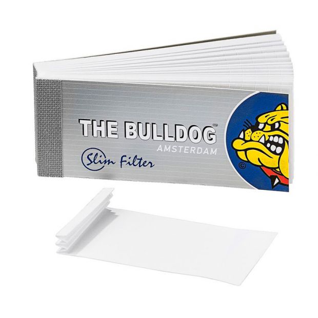 The Bulldog breite Filter Tips Silver wide King Size Filtertips perforiert 20 Heftchen