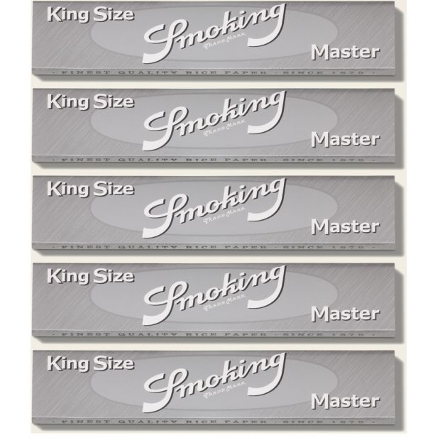 Smoking Master King Size Papers ultraslim Blättchen silber silver 10 Booklets