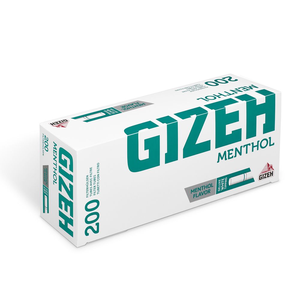 Filter tubes GIZEH Menthol Extra Long 200
