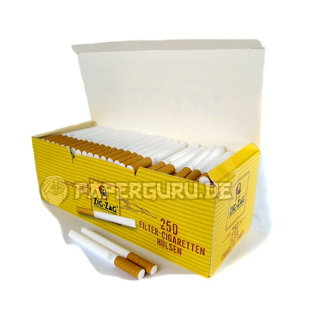 ZIG-ZAG Filterhülsen 250er Box Zigarettenhülsen
