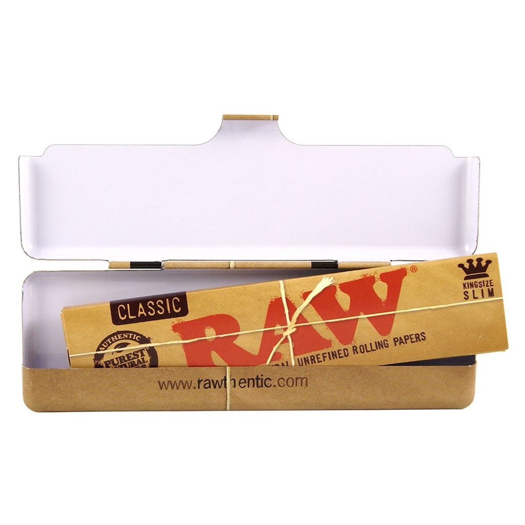 BOX RAW Classic BLACK SLIM Papier Zigarettenpapier Blättchen Long Papers 
