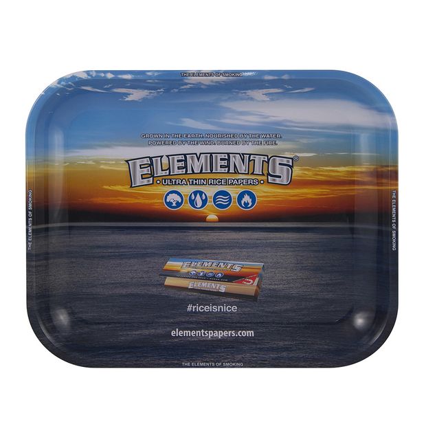 Elements Tray Large Rolling Tray 34x27.5cm Metal 3 trays