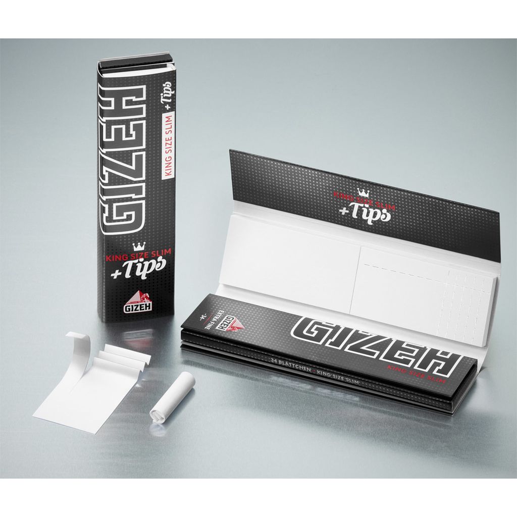 Gizeh Black King Size Slim Papers Blättchen Extra Fine 