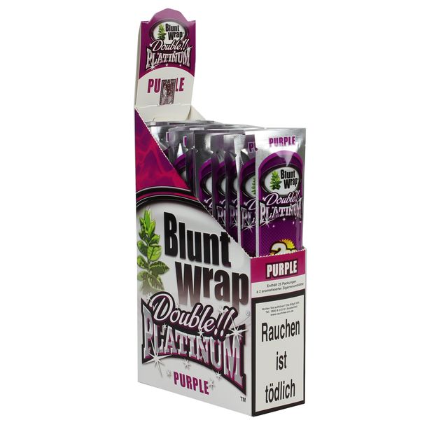 1 Box Blunt Wrap Double Purple 50 Blunts