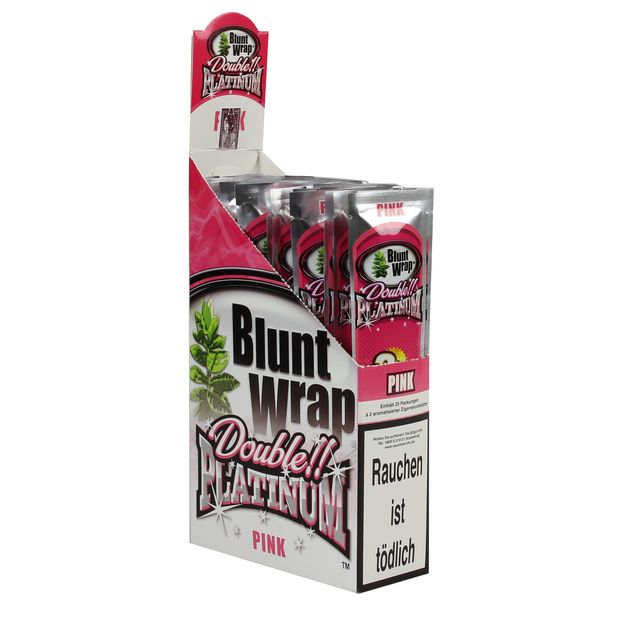 1 Box Blunt Wrap Double Pink 50 Blunts