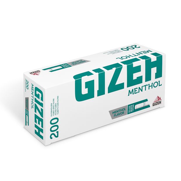 Gizeh Menthol Hlsen Zigarettenhlsen mit Mentholfilter 1 Box