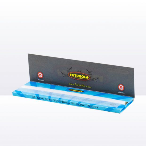 Futurola Blue wide King Size Papers from Amsterdam 10 booklets