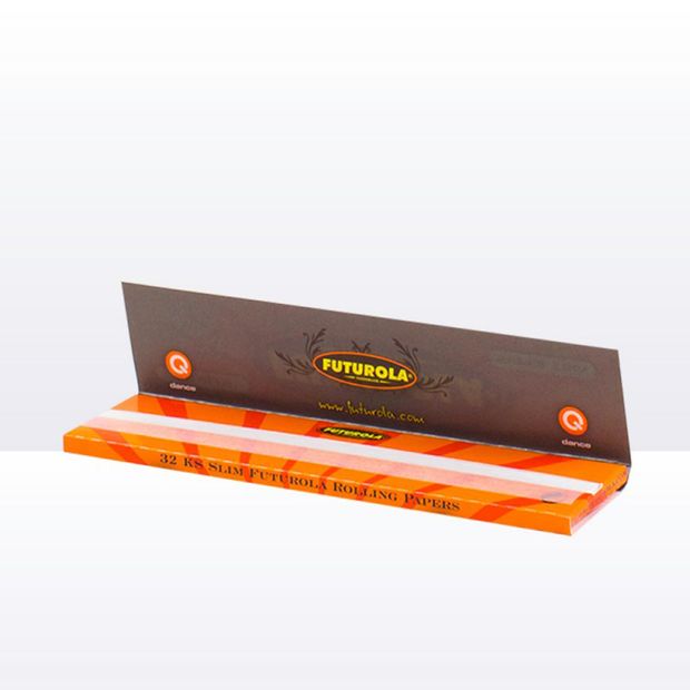 Futurola Orange King Size Slim Papers from Amsterdam 20 booklets