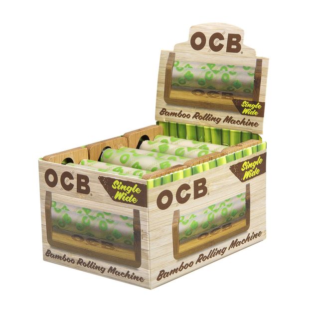 OCB Bamboo Roller Drehmaschine aus Bambus 70mm 1 Box (6 Roller)