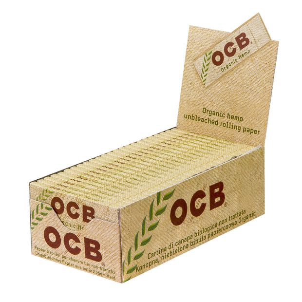 OCB Organic Hemp Regular Papers unbleached 1 box (50 booklets)